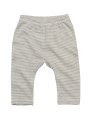 Baby Broekjes striping Babybugz BZ46 White-Heather Grey Melange